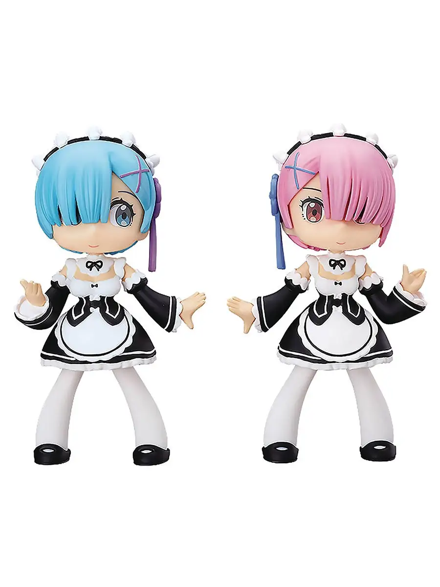 Набор фигурок Fine Clover: Re:Zero Yurumari Rem & Ram 2 шт 4996697050014  Good Smile Company 28803460 купить в интернет-магазине Wildberries