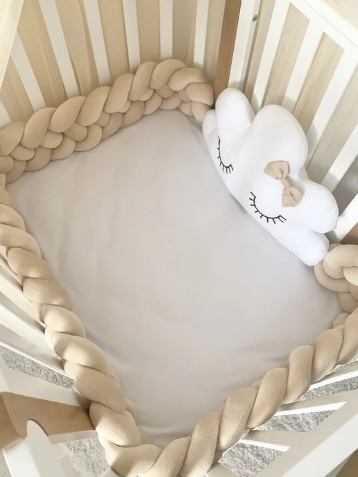 Children's textiles Бортик для детской кровати "Коса", 2.3 м, 2,3 м, фото 3