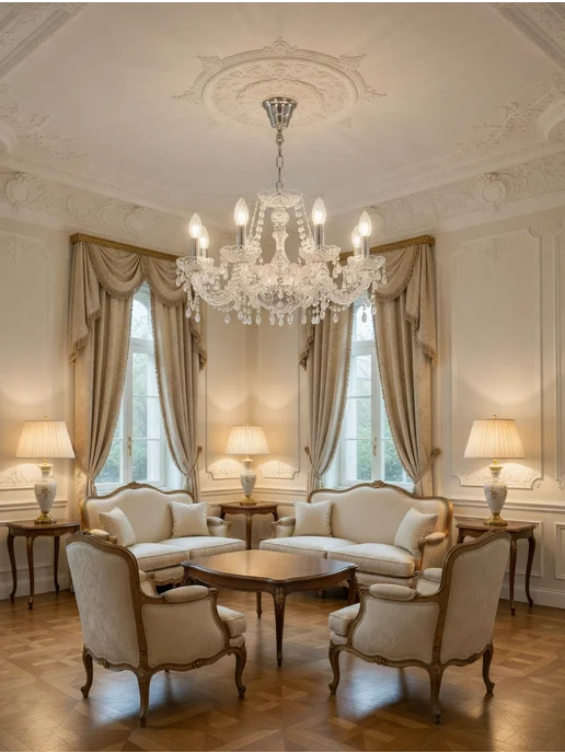 Bohemia Ivele Crystal Люстра хрустальная для гостиной, серый, фото 2