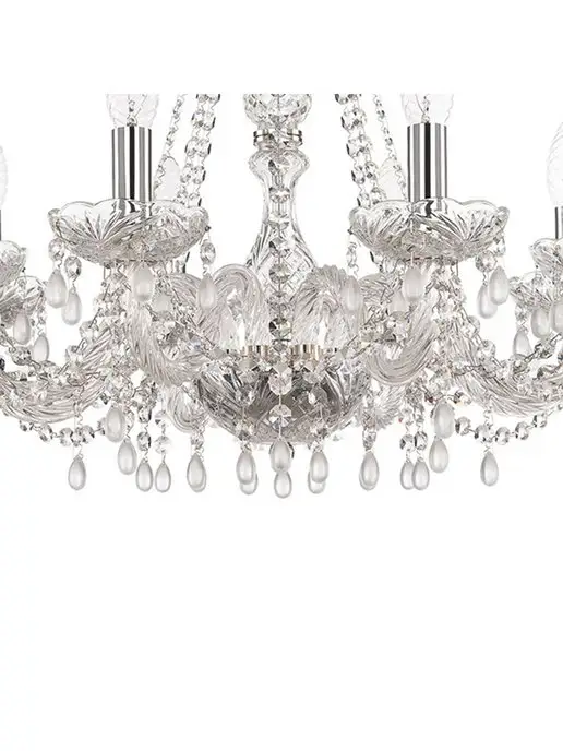 Bohemia Ivele Crystal Люстра хрустальная для гостиной, серый, фото 3