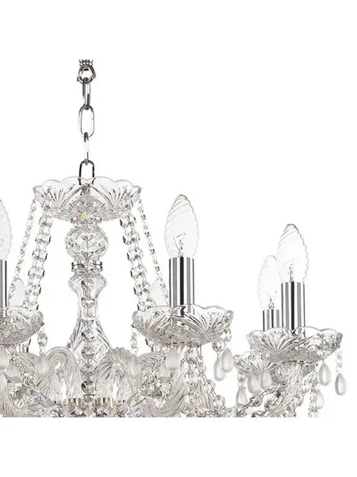 Bohemia Ivele Crystal Люстра хрустальная для гостиной, серый, фото 4