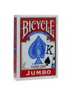 Игральные карты Bicycle Jumbo Rider Back (крупный индекс) Bicycle 28894526 купить за 535 ₽ в интернет-магазине Wildberries