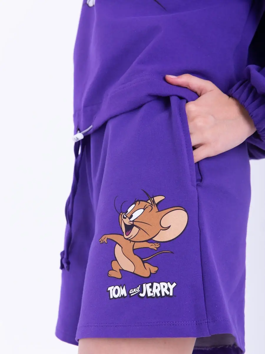 Шорты для девочки для с принтом Том и Джерри Tom and Jerry Orby 28900821  купить в интернет-магазине Wildberries