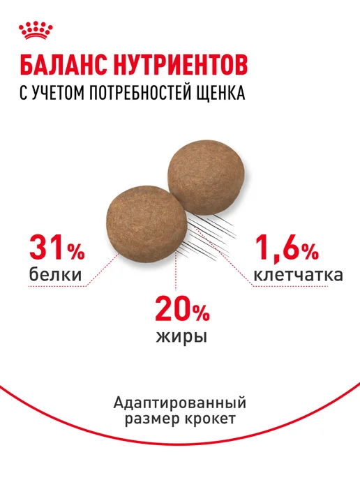 Сухой корм Royal canin для собак, мелкие, щенки, курица, 2 кг, фото 4