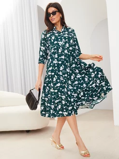 Платье свободное повседневное Posh style 28928357 купить за 3 437 ₽ в интернет-магазине Wildberries