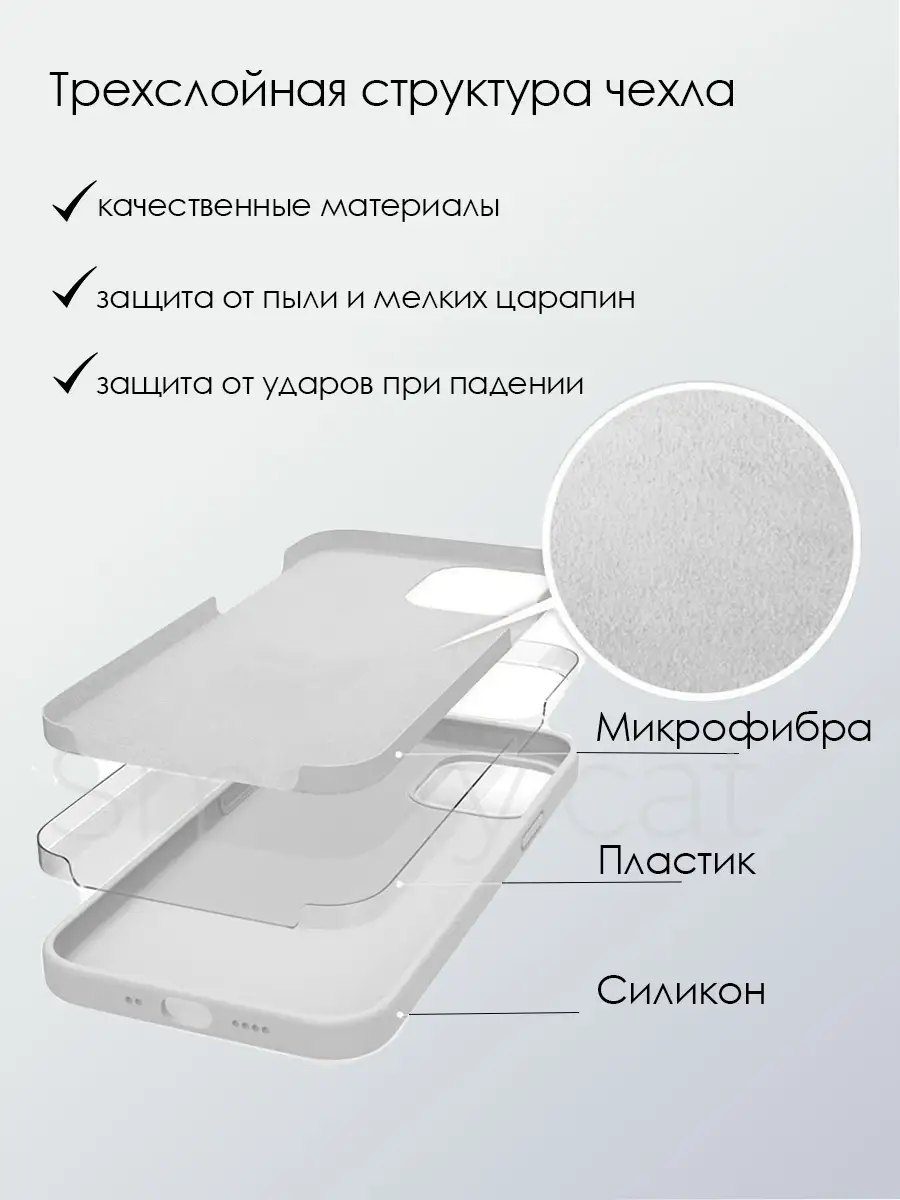 Силиконовый чехол iPhone 12 mini/iPhone 12 мини/для iPhone 12 mini/Айфон 12  мини smarty cat 28937468 купить в интернет-магазине Wildberries