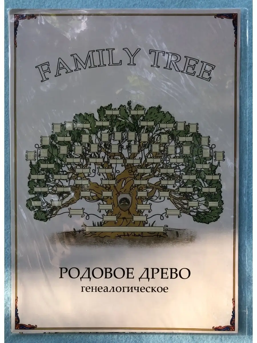 Семейное Родословное Древо, для самостоятельного заполнения Родмир 28946530  купить за 432 ₽ в интернет-магазине Wildberries