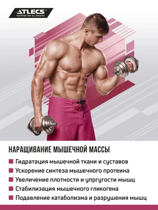 Atlecs Креатин моногидрат порошок 500г creatine monohydrate, 500 г, фото 6