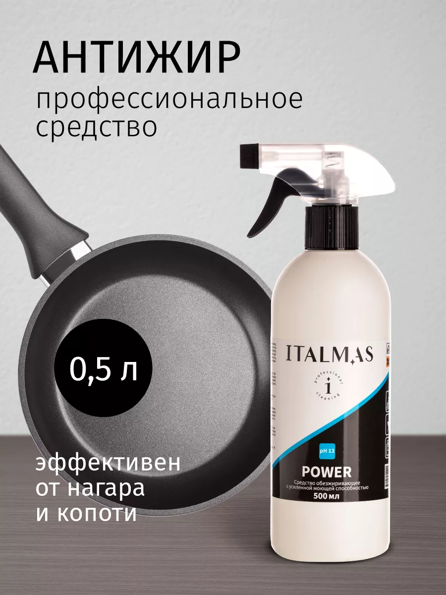 Чистящее средство для кухни антижир универсальное от жира ITALMAS  PROFESSIONAL CLEANING 29019749 купить за 392 ₽ в интернет-магазине  Wildberries