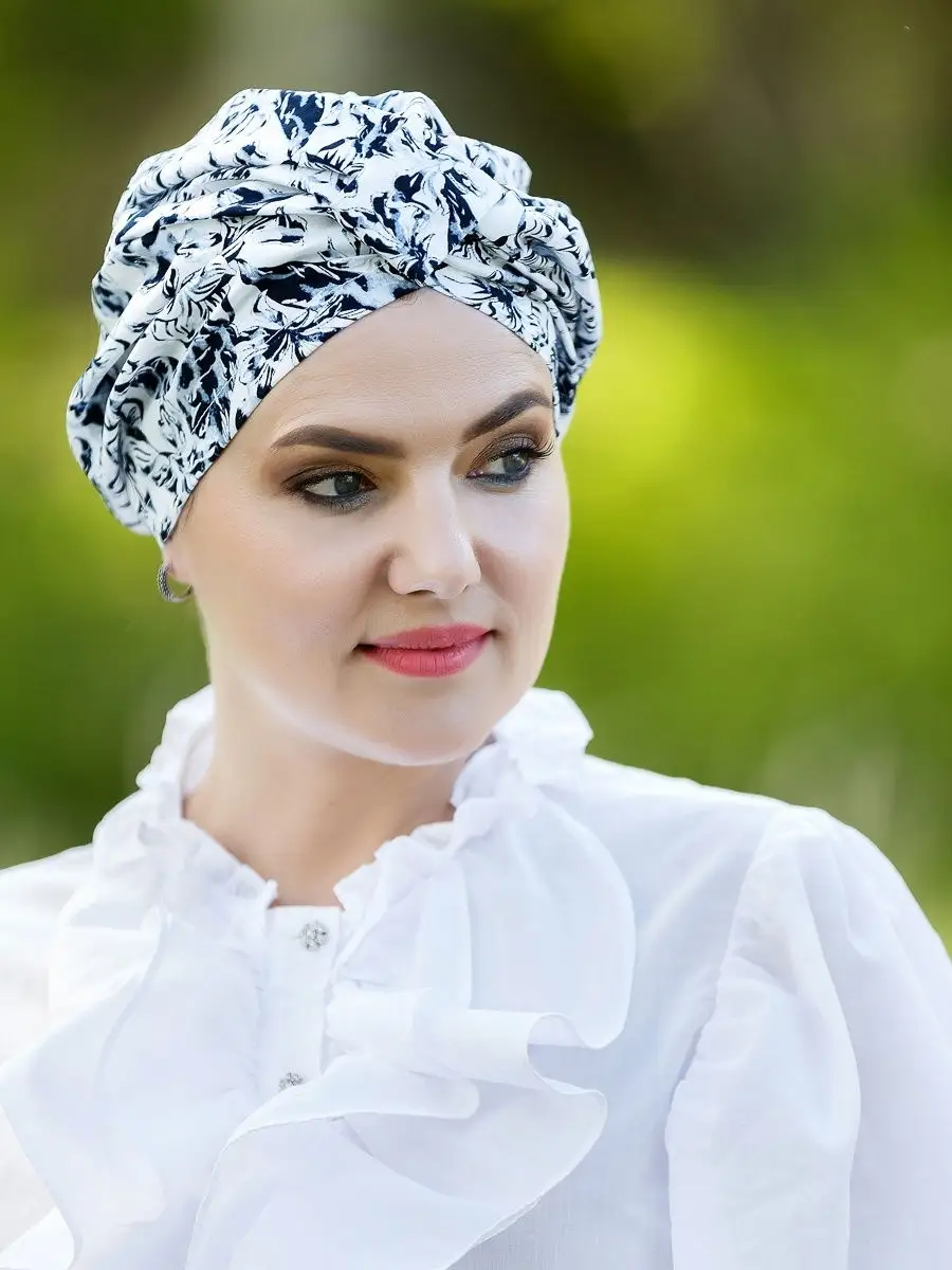 Чалма летняя тюрбан мусульманский головной убор шапка белая