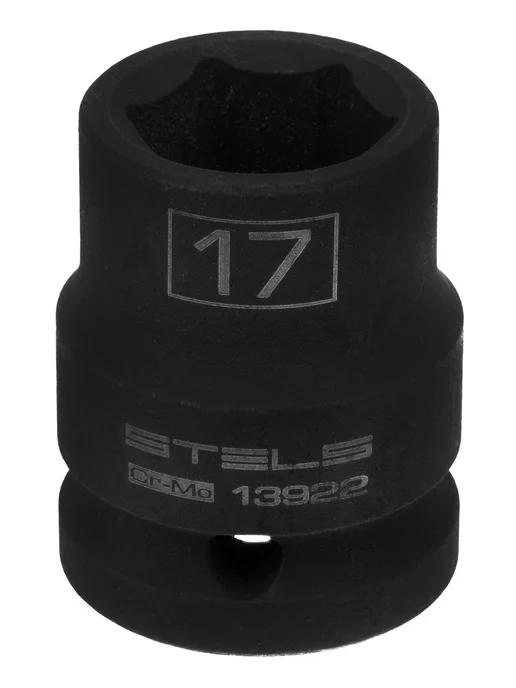 STELS Ударная головка для гайковерта 17 мм, 1 2", CrMo 13922, вариант