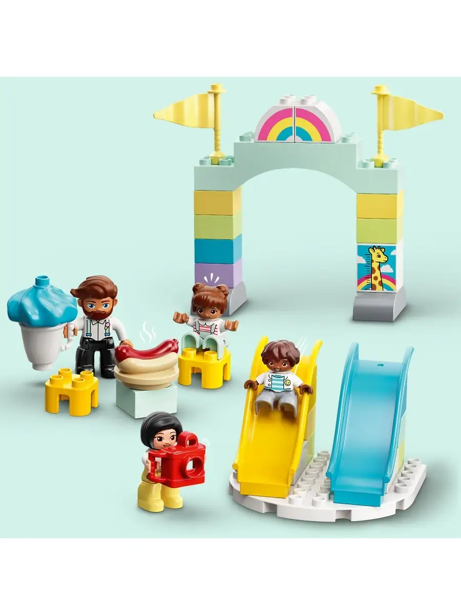 Конструктор LEGO DUPLO Town 10956 Парк развлечений LEGO 29065049 купить за  9 099 ₽ в интернет-магазине Wildberries