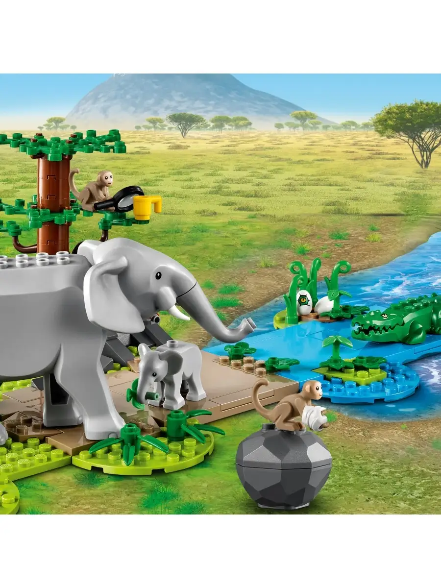 Конструктор LEGO City Wildlife 60302 Операция по спасению зверей LEGO  29065141 купить за 7 030 ₽ в интернет-магазине Wildberries