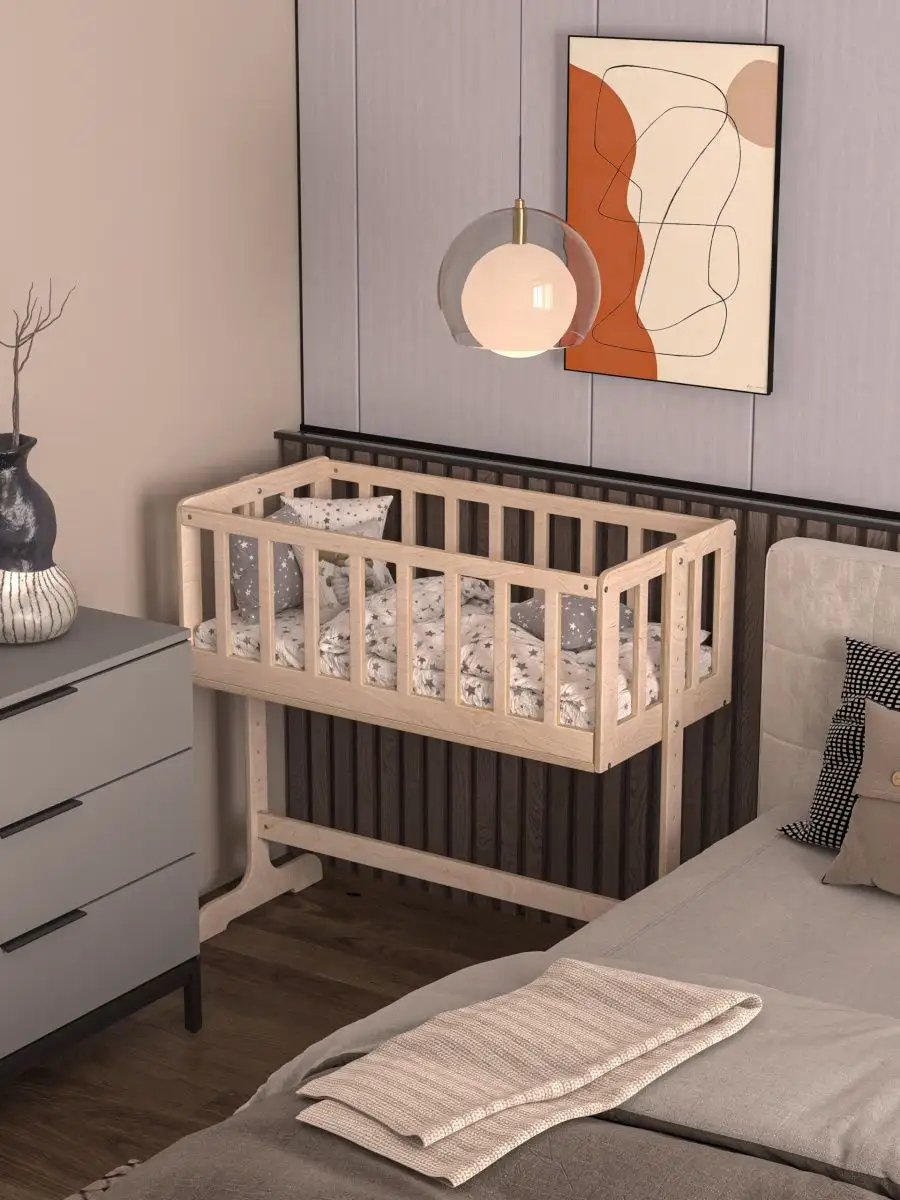 Детские кроватки для новорожденных кроватка приставная 0-4 года