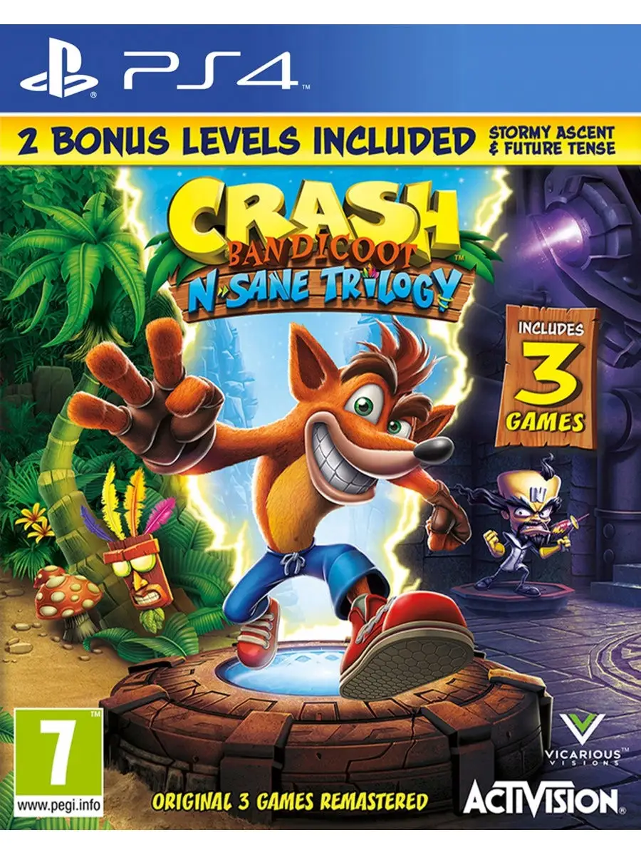 Crash Bandicoot N sane Trilogy (PS4) Activision 29224247 купить за 2 449 ₽  в интернет-магазине Wildberries