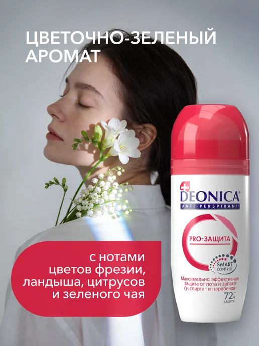 DEONICA Дезодорант женский шариковый PRO-Защита 50 мл, 50 мл, фото 3
