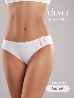 Трусы кружевные хлопок бикини CLEVER WEAR 29265247 купить за 300 ₽ в интернет-магазине Wildberries