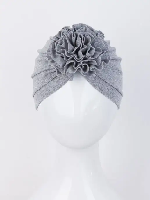Zuum чалма для новорожденных летняя, серый, фото 3
