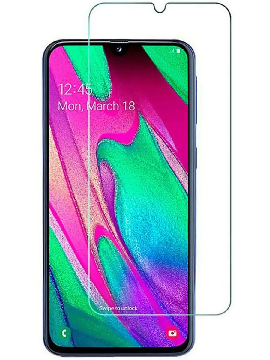 Защитное стекло на Samsung Galaxy A40/ гибридное/самсунг А40 Miuko 29299661  купить за 175 ₽ в интернет-магазине Wildberries