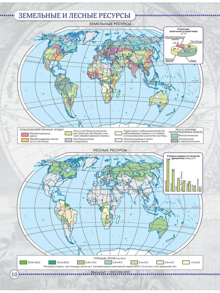 География. Атлас. 10-11 класс Просвещение 29299867 купить в  интернет-магазине Wildberries