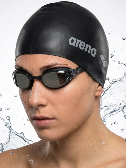 arena Шапочка для плавания силиконовая CLASSIC SILICONE, черный, фото 7