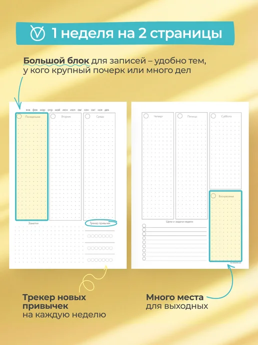 BlossomPlan Планер Ежедневник на пружине 2027 А5 недатированный, бежевый, фото 2