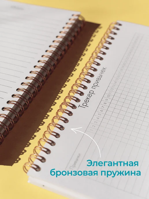 BlossomPlan Планер Ежедневник на пружине 2027 А5 недатированный, бежевый, фото 3