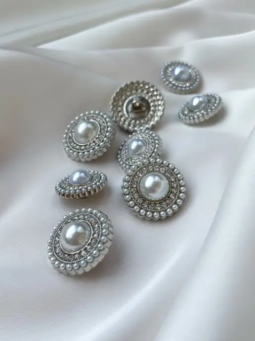 Boutonru Пуговицы с жемчугом 22 мм, 5 штук, вариант, фото 5