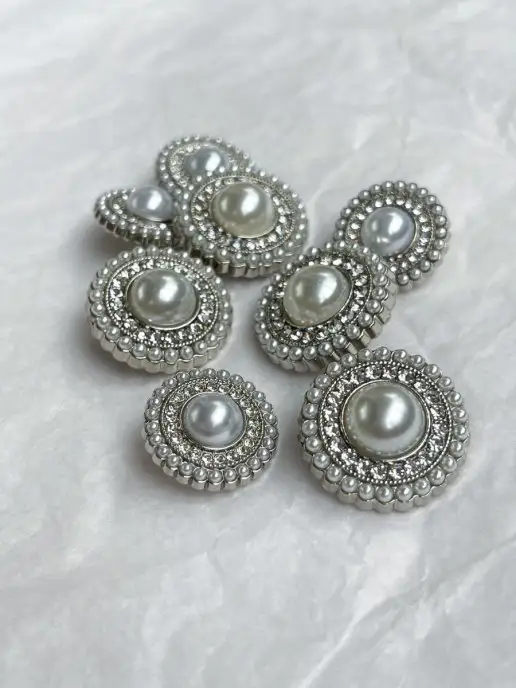 Boutonru Пуговицы с жемчугом 22 мм, 5 штук, вариант, фото 6
