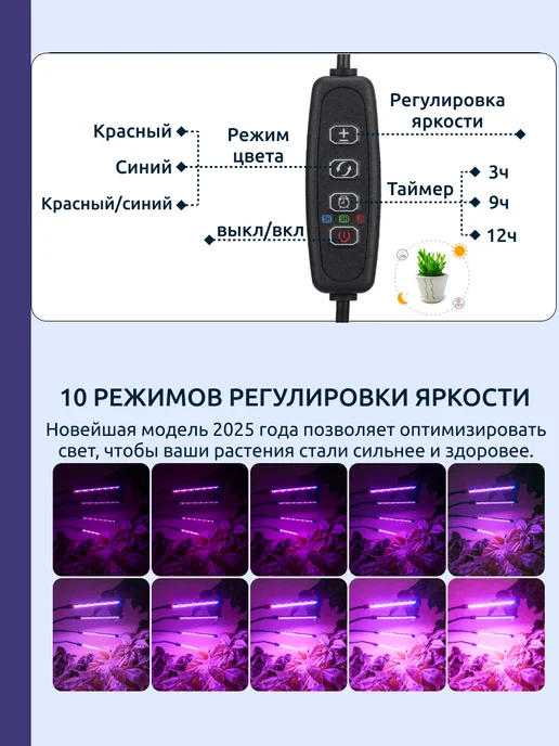 Green Clean Фитолампа для растений, зеленый, фото 3