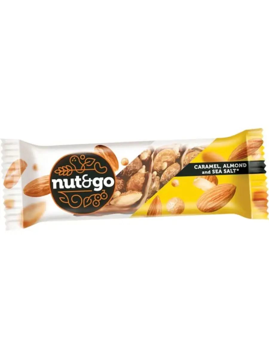 Батончик миндальный и соленая карамель Nut and Go, 18х34г Яшкино 29564448  купить в интернет-магазине Wildberries