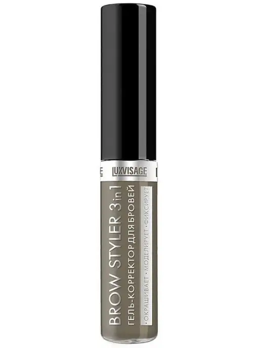 LUXVISAGE Гель для бровей оттеночный фиксирующий BROW STYLER 3 in 1, коричневый, фото 2