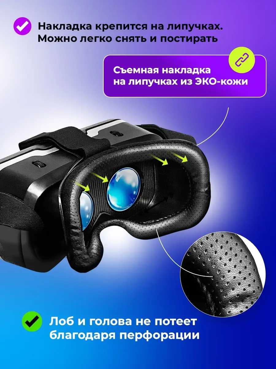 Виртуальные очки виртуальной реальности VR-очки RVR-200 Ritmix 29670818  купить за 961 ₽ в интернет-магазине Wildberries