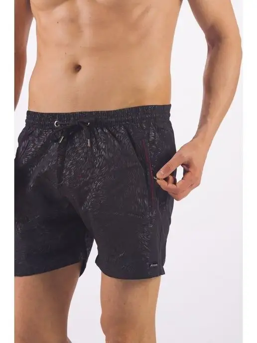 H&V SWIMWEAR Плавки бордшорты пляжные, черный, фото 3