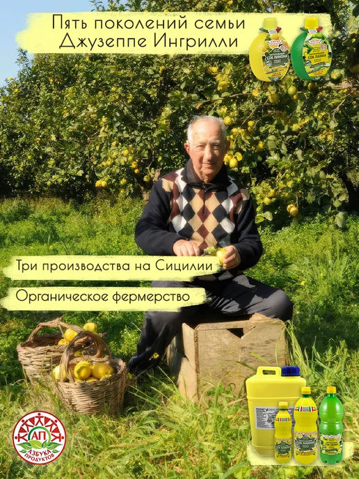 АЗБУКА ПРОДУКТОВ Натуральный сок лимона прямого отжима 1л, 500x2, фото 6