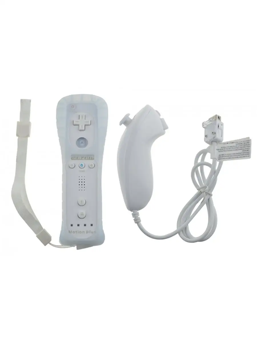 Беспроводной пульт-геймпад Wii Remote + Контроллер Nunchuk для игровой  консоли Nintendo Wii MyPads 29753570 купить в интернет-магазине Wildberries