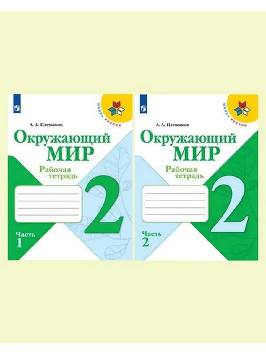 Окружающий мир ШР 2 класс Рабочая тетрадь Плешаков (комплек) Просвещение  29967477 купить в интернет-магазине Wildberries