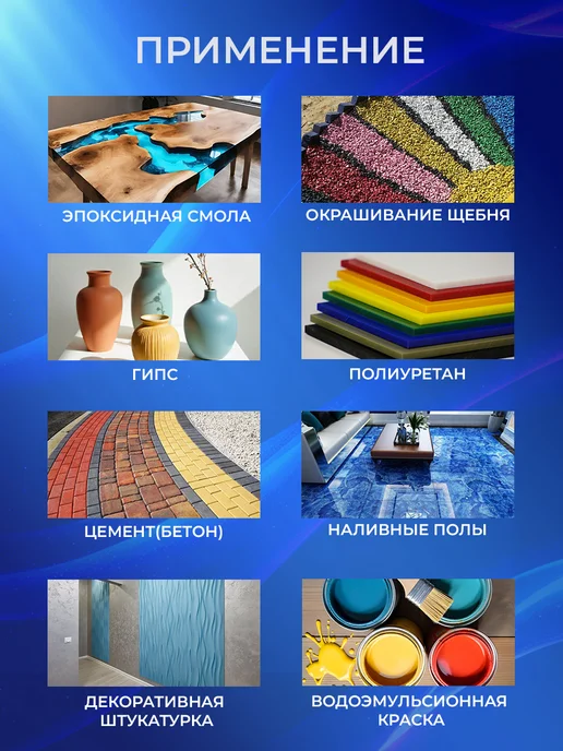 MakeStone Пигмент краситель для гипса и бетона, белый 280 - 1 кг, 1 кг, фото 3