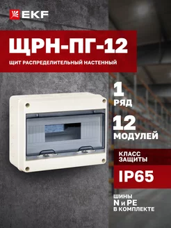 Щиток электрический на 12 модулей (автоматов) IP65 ЩРН-ПГ-12 EKF 30122920 купить за 3 555 ₽ в интернет-магазине Wildberries