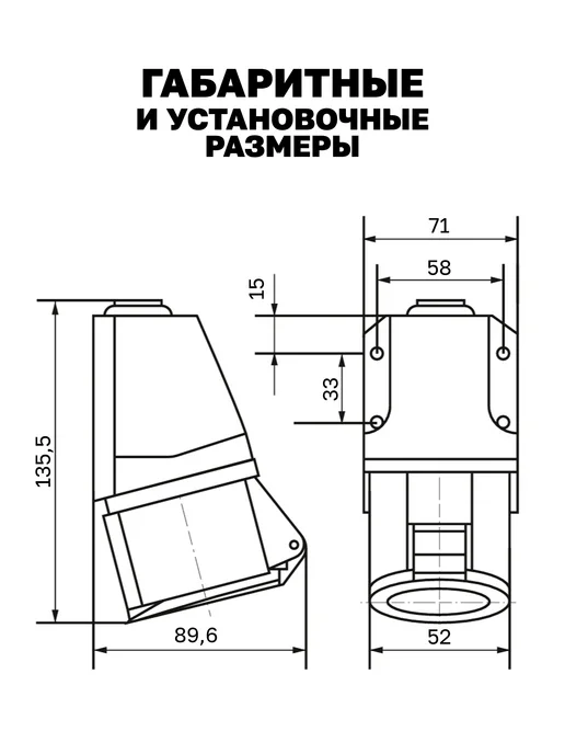 EKF Розетка силовая 16А 220В 2Р+РЕ IP44 стационарная наружная, синий, фото 8