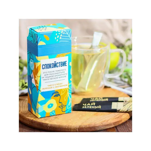 Чай зелёный в стиках, с жасмином, 15 шт.