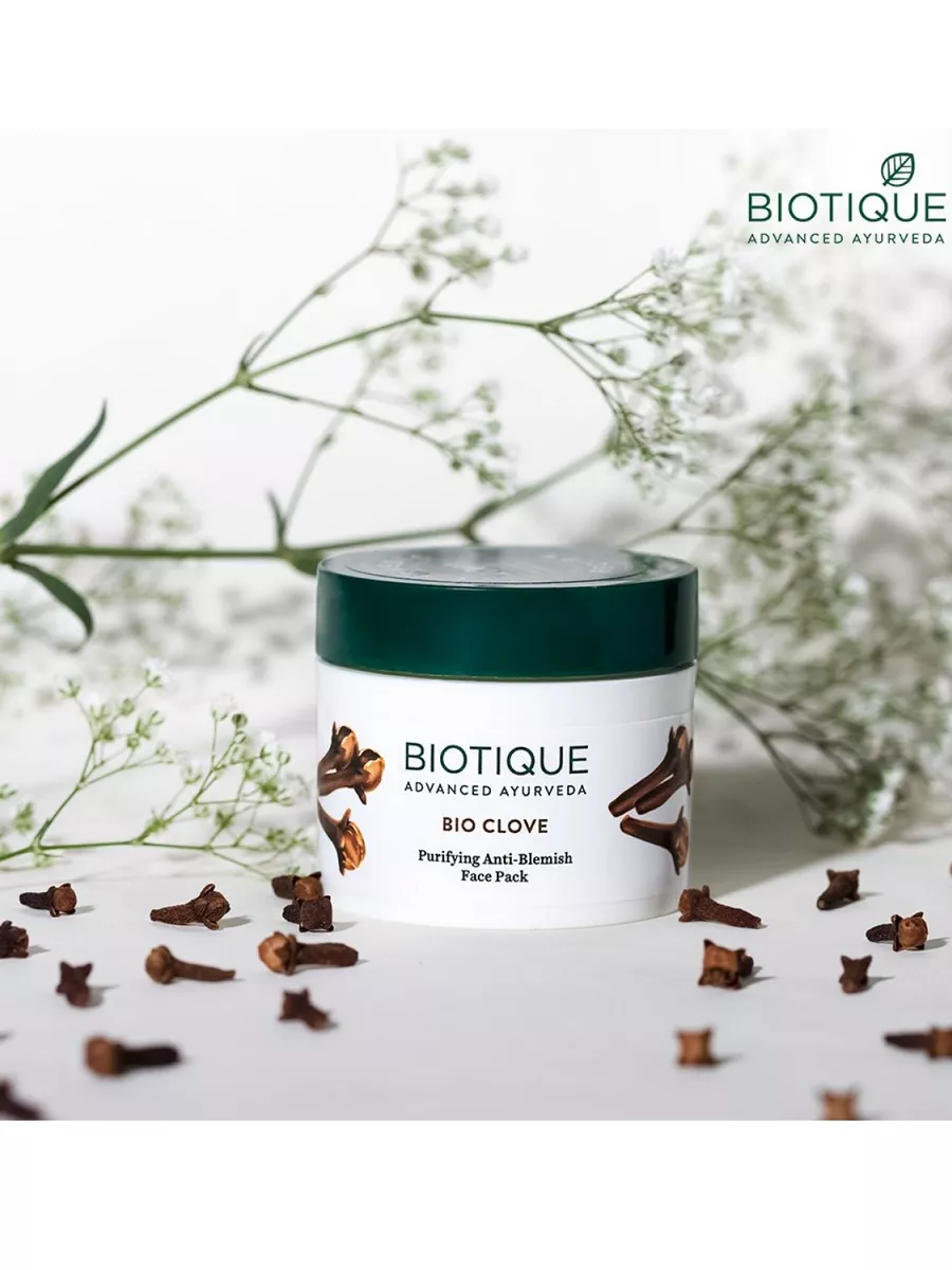 Маска для лица против акне и пигментных пятен, 75 г Biotique 30176619  купить за 460 ₽ в интернет-магазине Wildberries