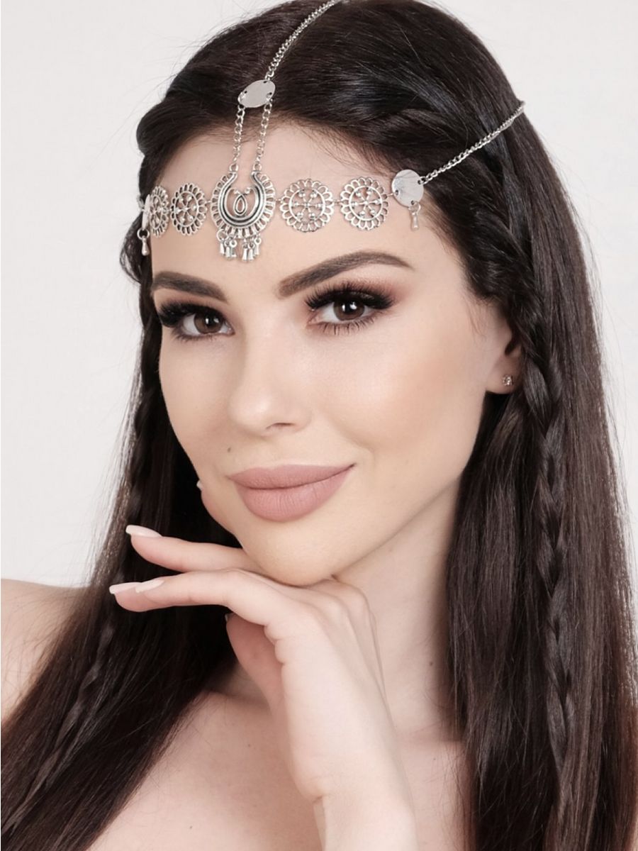 Silver Headdress Silver head Chain Boho Headdress Boho hair