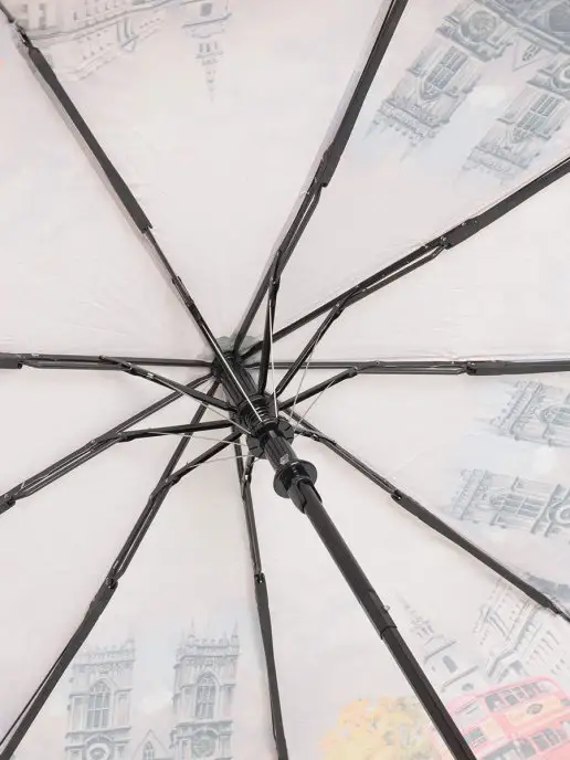 Frei Regen Зонт женский полуавтомат, три сложения, бежевый, фото 4