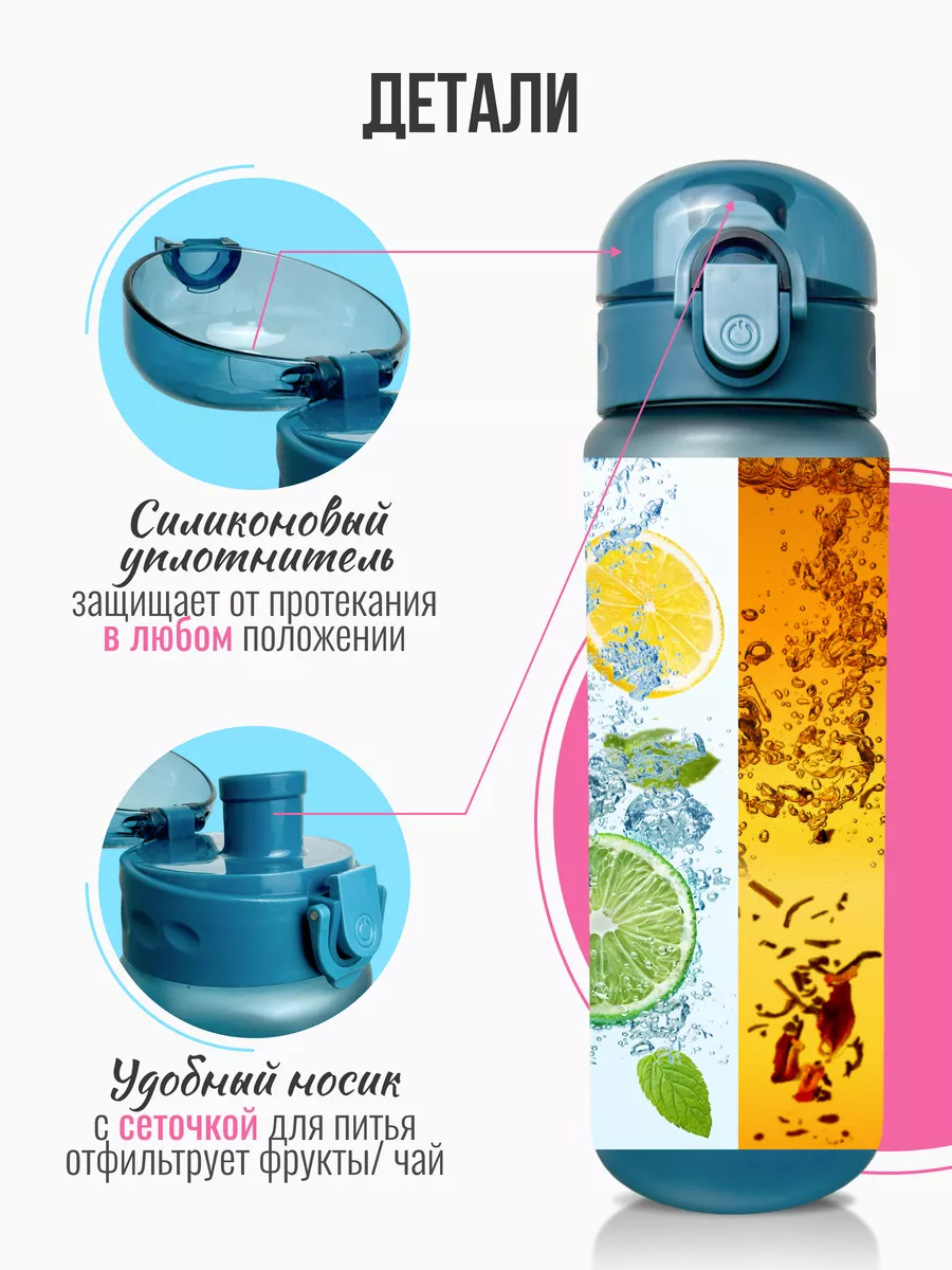 бутылка для воды спортивная 780 мл в школу FEEL THE WATER 30236805 купить  за 487 ₽ в интернет-магазине Wildberries