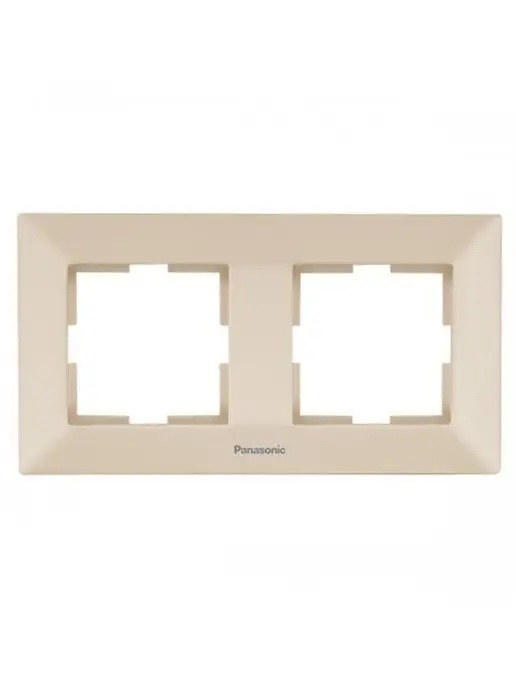 Panasonic Arkedia Рамка 2 поста бежевая WMTF08022BG-BY, бежевый