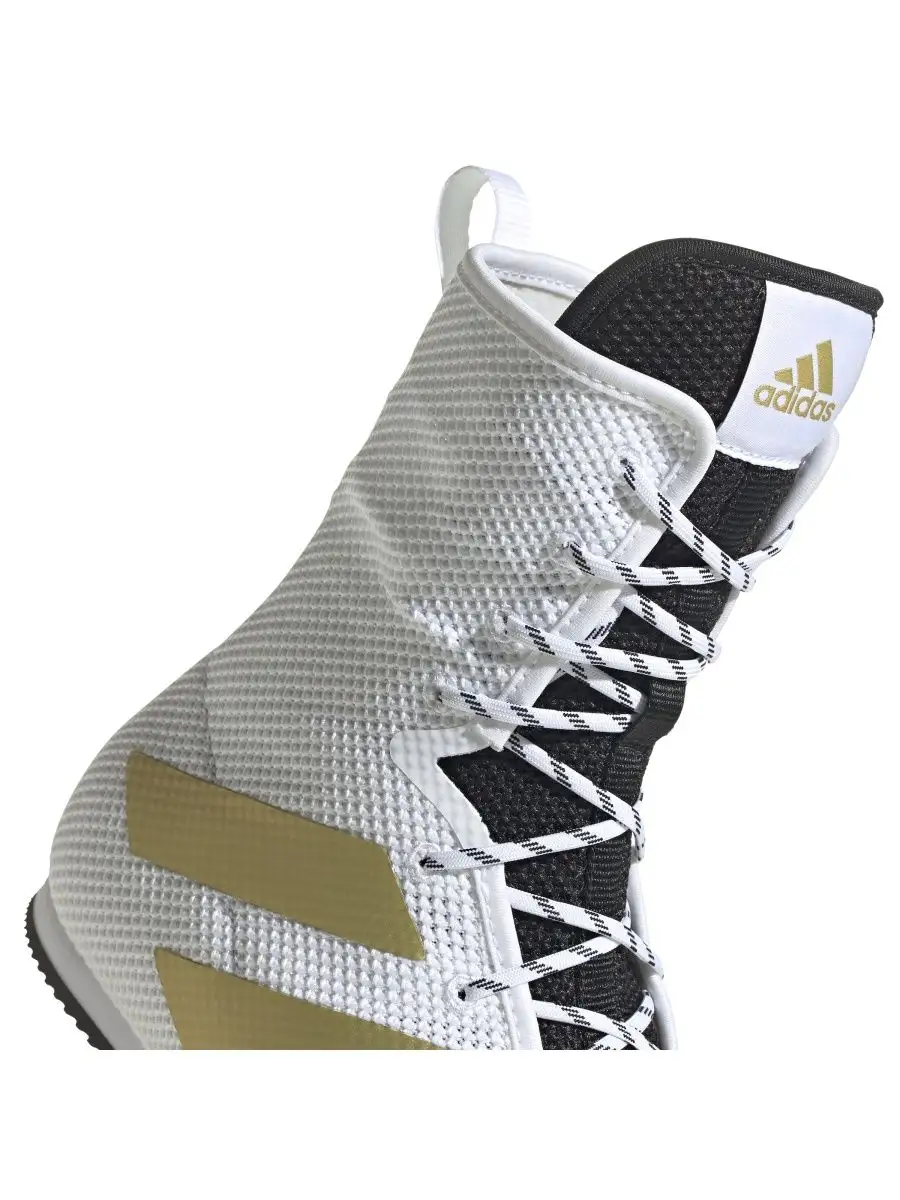 Adidas box hog white 2024 gold