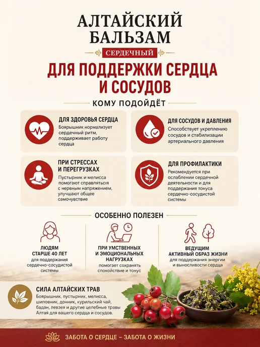 Магия Трав Бальзам сердечный с боярышником и пустырником 250 мл, 250 мл, фото 2