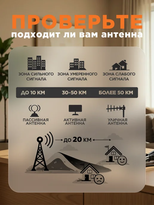 Сигнал electronics Комнатная антенна для телевизора активная с усилителем, вариант, фото 5