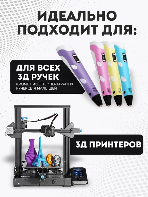 UNID Пластик для 3Д принтера и 3D печати PLA черный 800г, 800 г, фото 2